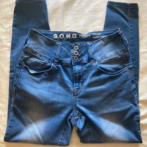 S.O.N.G. Curvy High Rise Skinny Jeans